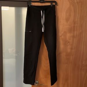 Figs Yola black scrub pants XXS